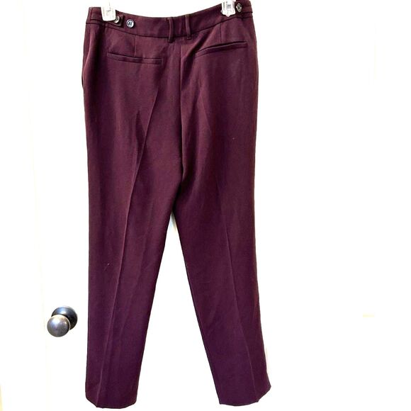Burberry Dark Purple Pants - Size 4 - NWT - Picture 2 of 7